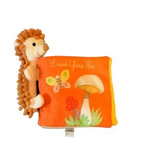 Hallmark Plush Hedgehog Soft Baby Book Features & Colorful Illustrations 7”x7”